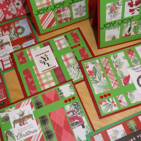 Set of 10 NWT Handmade Joy Christmas Cards - Picture 3 of 4